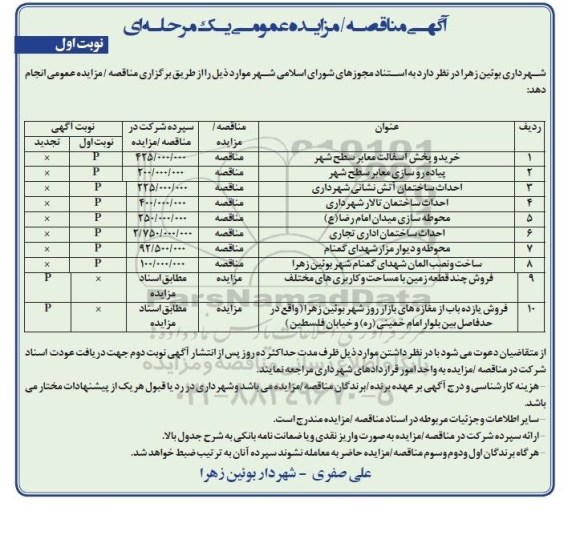 تجدید آگهی مناقصه , تجدید آگهی مناقصه خرید و پخش آسفالت معابر سطح شهر نوبت اول 