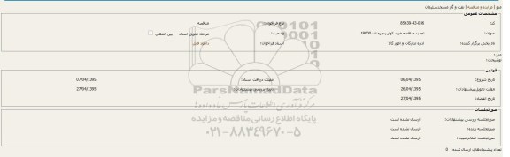 تجدید مناقصه , تجدید مناقصه خرید کولر پنجره 18000 تجدید