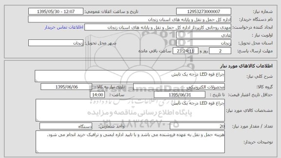 استعلام,استعلام چراغ قوه LED درجه یک تابش