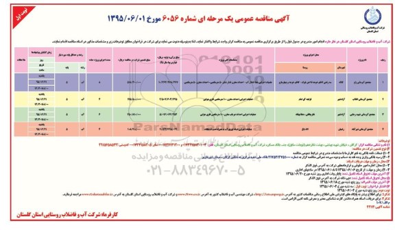 آگهی مناقصه عمومی,مناقصه  عملیات اجرایی خط انتقال آب- احداث مخزن فشار شکن ...