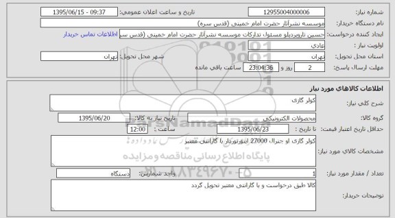 استعلام , استعلام کولر گازی