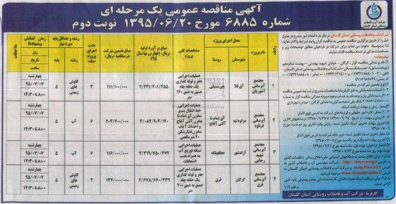 مناقصه عمومی, مناقصه عمومی مجتمع آبرسانی آشوربای ....- نوبت دوم 