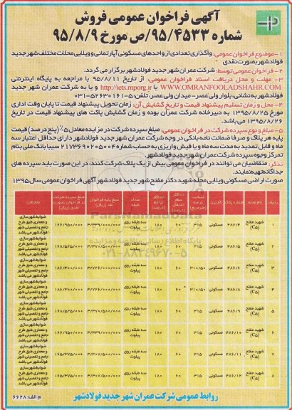 مزایده,مزایده واگذاری تعدادی از واحدهای مسکونی آپارتمانی و ویلایی