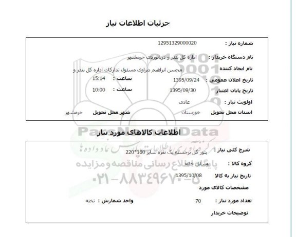 استعلام, استعلام  پتو گل برجسته یک نفره 