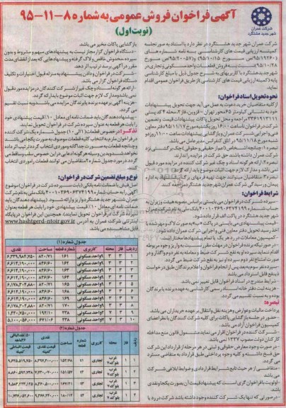 مزایده,ممزایده فروش قطعات واحد مسکونی و تجاری