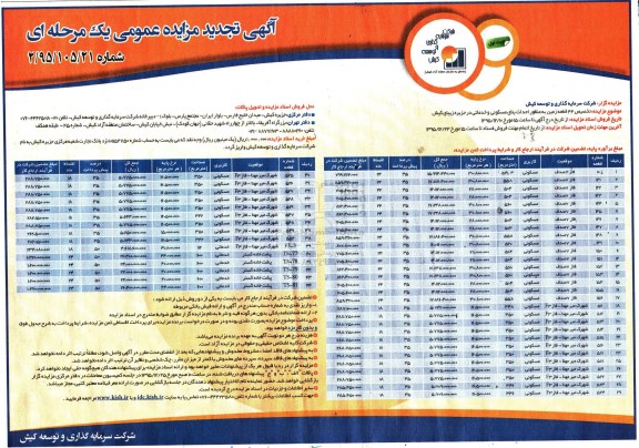 مزایده,مزایده تخصیص 44 قطعه زمین به منظور احداث بنای مسکونی