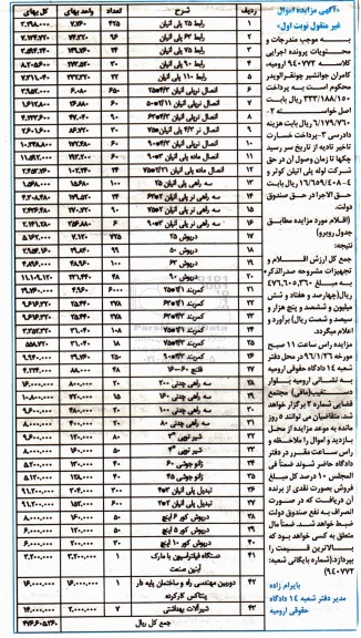 مزایده,مزایده انواع رابط  پلی اتیلن