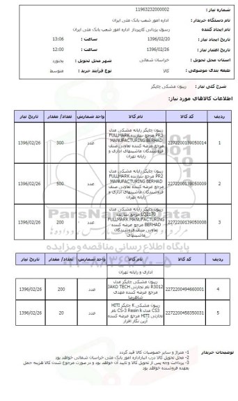 استعلام ریبون مشکی چاپگر 