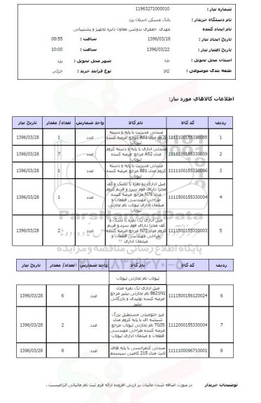 استعلام صندلی مدیریت و ..