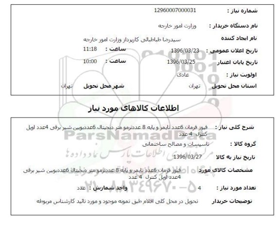 استعلام , استعلام فیوز فرمان 6 عدد تایمر و ...