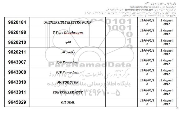 استعلامsubmersible electro pump