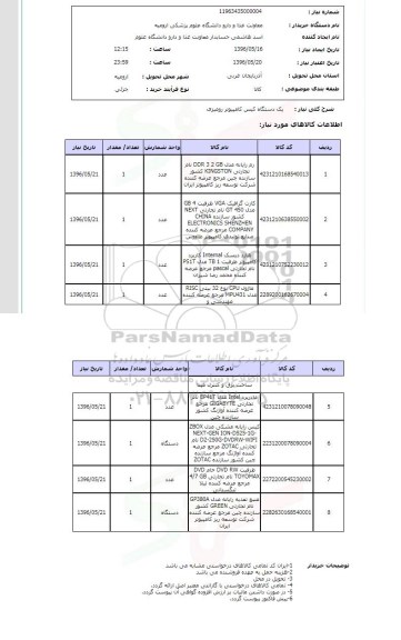 استعلام, استعلام رم رایانه...