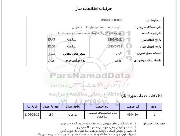 استعلام ,استعلام سایر فعالیت های تخصصی ساختمان