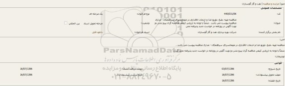 فراخوان تهیه ،طبخ ،توزیع غذا و خدمات اتاقداری در مهمانسرای سیاهمکان