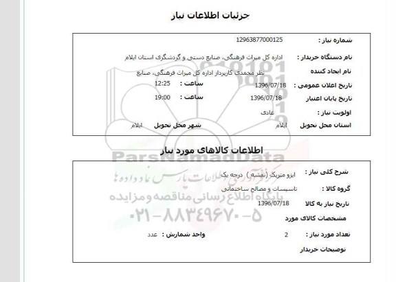 استعلام, استعلام ایزومتریک (نقشه) درجه یک