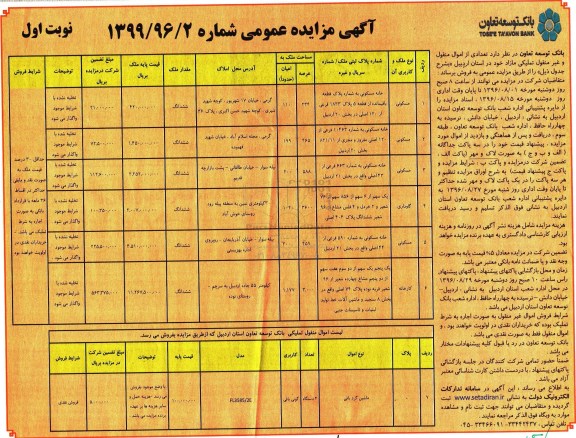 آگهی مزایده عمومی, مزایده فروش  4 ملک مسکونی - گاوداری و ...