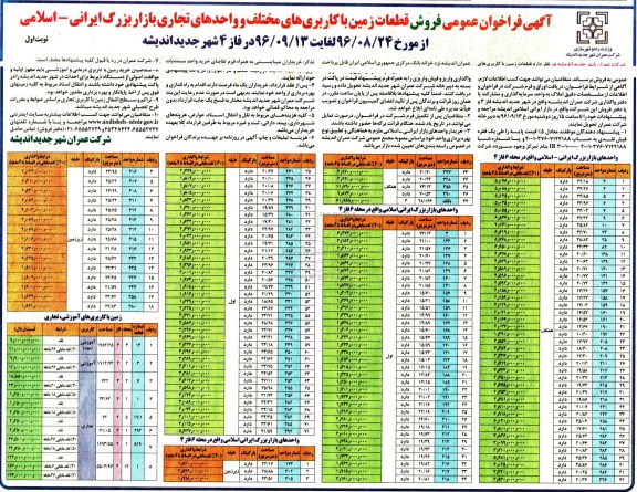 مزایده,مزایده فروش قطعات زمین با کاربری های مختلف