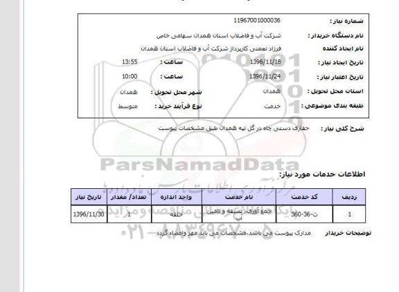 استعلام ,استعلام حفاری ...