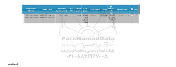 مزایده, مزایده واگذاری پناهگاه ضلع شمالی 