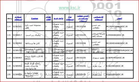 استعلام , استعلام کانکس 6 متری