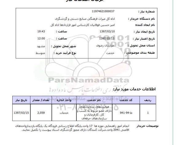 استعلام,استعلام فعالیت های سایر سازمان های دارای عضو...