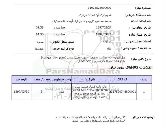 استعلام, استعلام پنل دروازه ای