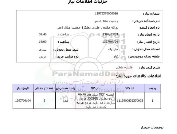 استعلام, استعلام قفسه مانکن...