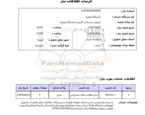 استعلام , استعلام مخابراتی