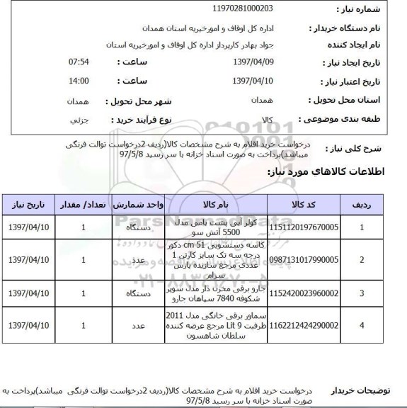 استعلام, استعلام کولر آبی پشت بامی ...