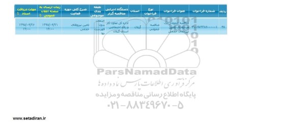 مناقصه , مناقصه تامین نیروهای حجمی