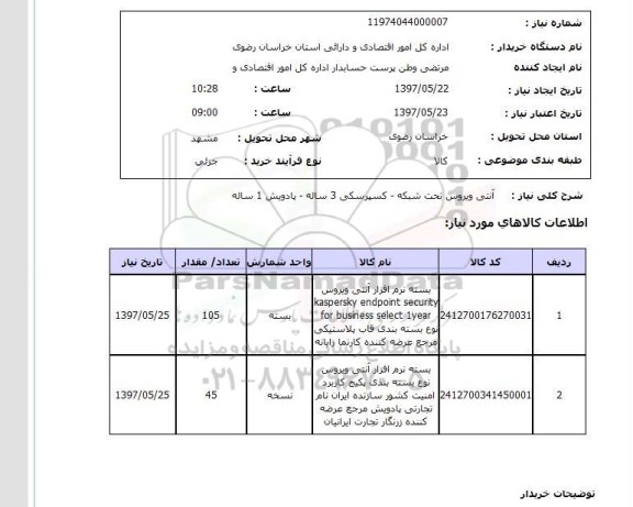 استعلام, آنتی ویروس تحت شبکه 