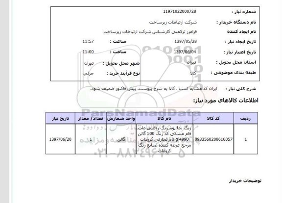 استعلام,استعلام رنگ نما پوشرنگ روغنی مات