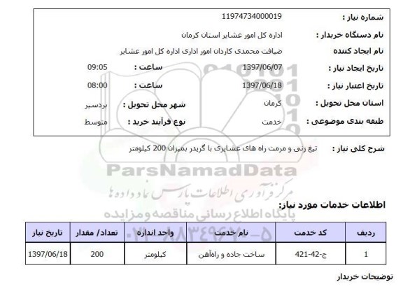 استعلام,تیغ زنی و مرمت راهها