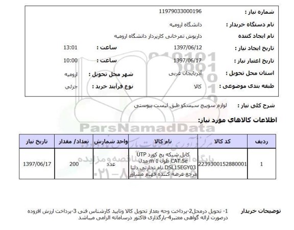 استعلام,استعلام لوازم سوییچ سیسکو 