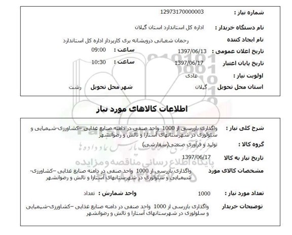 استعلام , استعلام واگذاری بازرسی از 1000 واحد صنفی ...