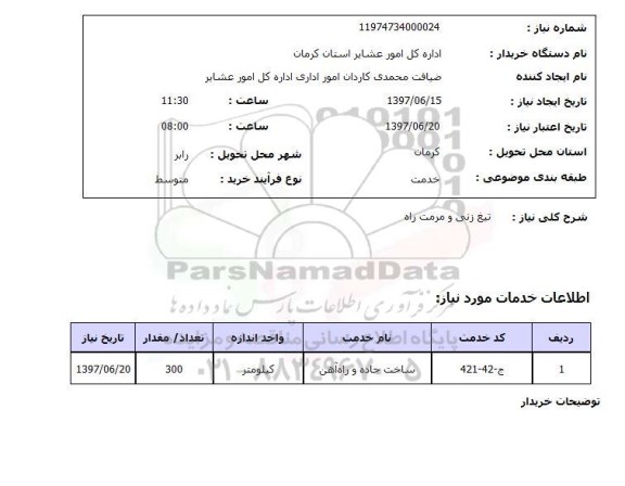 استعلام, تیغ زنی و مرمت راه