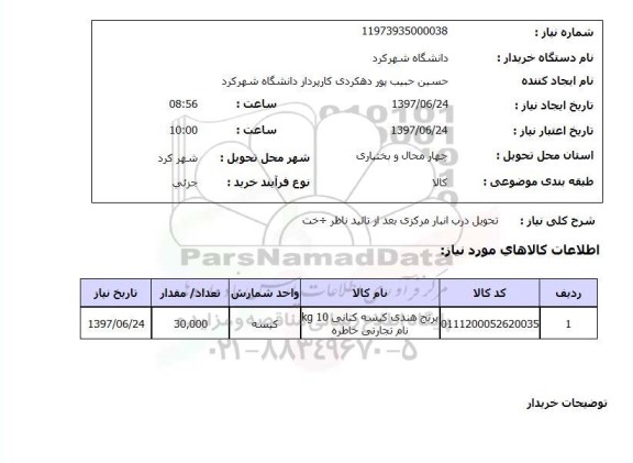 استعلام, برنج هندی 