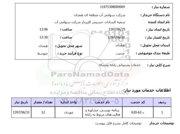 استعلام, خدمات پشتیبانی رایانه و شبکه 