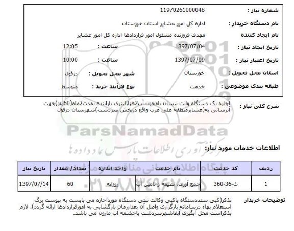 استعلام , استعلام اجاره وانت ...