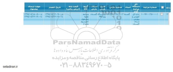 مزایده, مزایده یک دستگاه پژو 405 