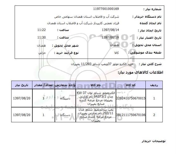 استعلام,استعلام خرید الکترو موتور