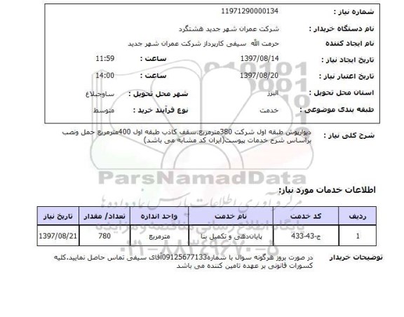 استعلام, دیوار پوش 