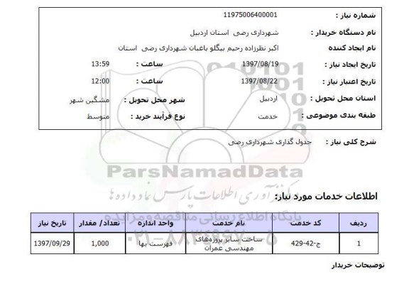 استعلام, جدول گذاری 