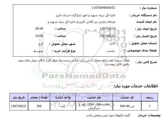 استعلام, تابلو معرق با متن آیات قرآنی برجسته 