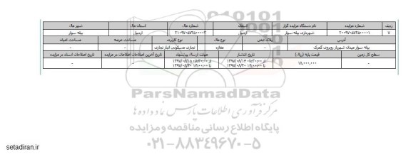 مزایده,مزایده  مغازه تجاری مسکونی انبار 