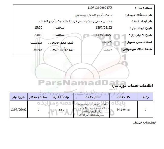 استعلام,فعالیت های سازمان های دارای عضو...