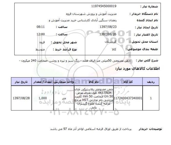 استعلام,استعلام چمن مصنوعی