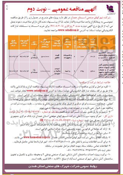 آگهی مناقصه عمومی, مناقصه  احداث آسانسور ساختمان ....- نوبت دوم