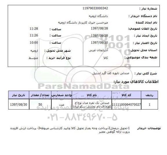 استعلام, صندلی تابوره کف گرد استیل 