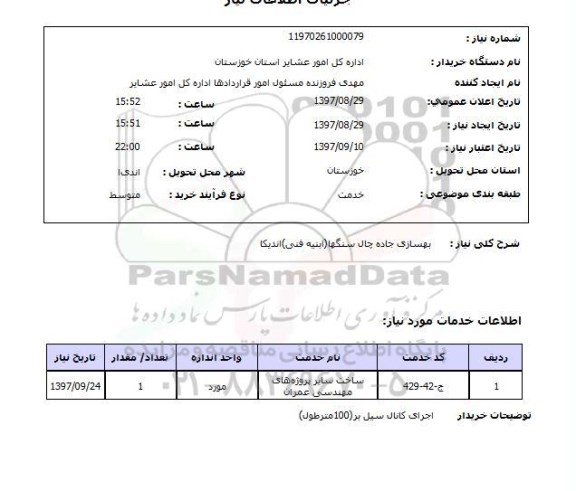 استعلام,بهسازی جاده